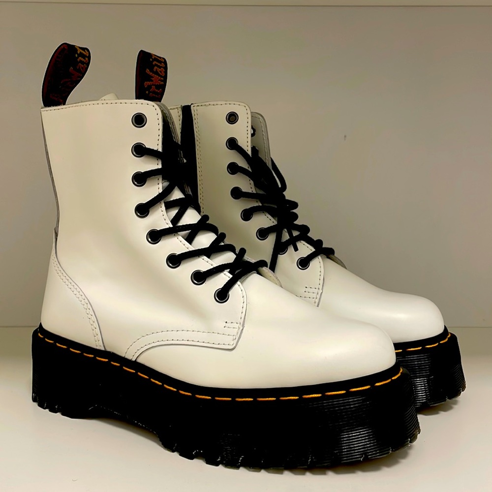 Dr. Marten white boots